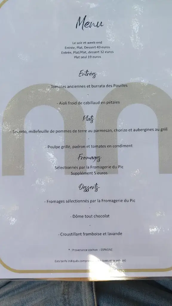 Menu_Restaurant Côté Cour_Saint-Mathieu-de-Tréviers_image_2