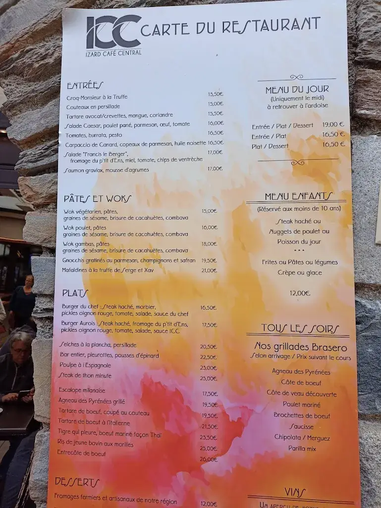 Menu_Restaurant Izard Café Central _Saint-Lary-Soulan_image_4