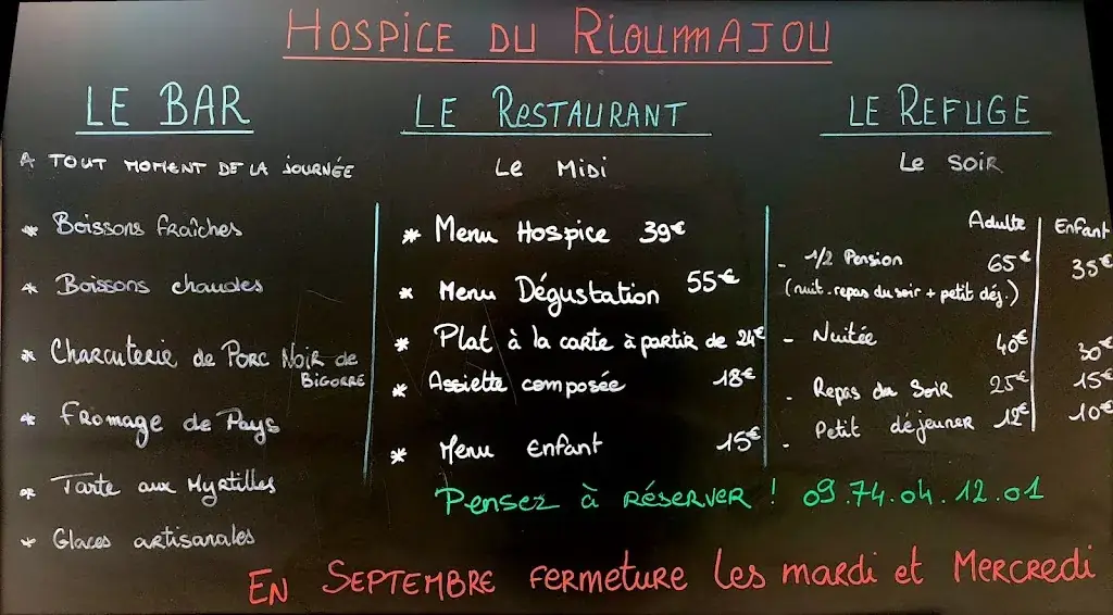 Menu_Hospice de Rioumajou_Saint-Lary-Soulan_image_4
