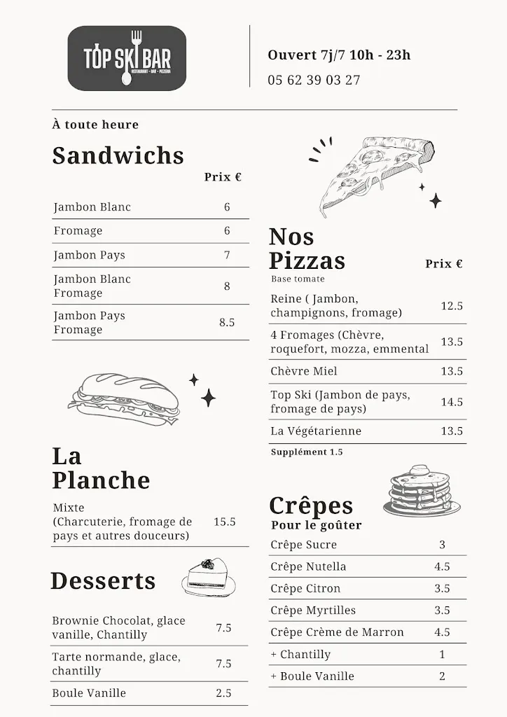 Menu_Top Ski Bar_Saint-Lary-Soulan_image_2