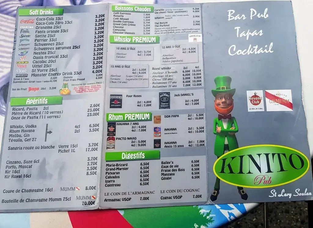 Menu_Le Restaurant du Kinito_Saint-Lary-Soulan_image_3