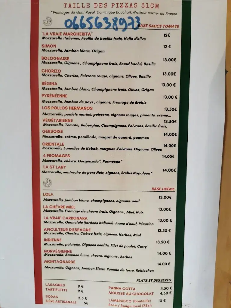 Menu_Pizza Le Spioulets_Saint-Lary-Soulan_image_1