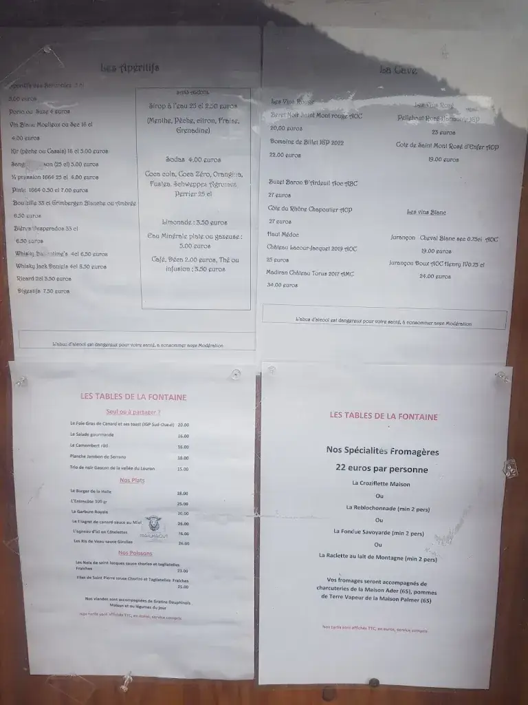 Menu_Les Tables de la Fontaine_Vielle-Aure_image_2