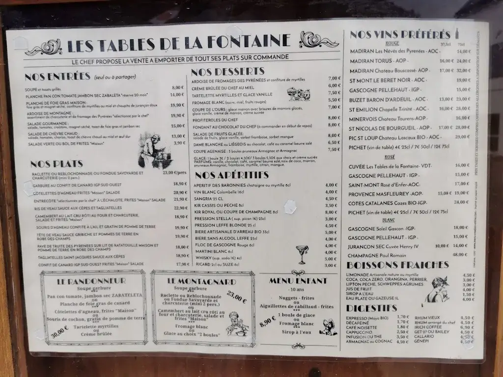 Menu_Les Tables de la Fontaine_Vielle-Aure_image_3