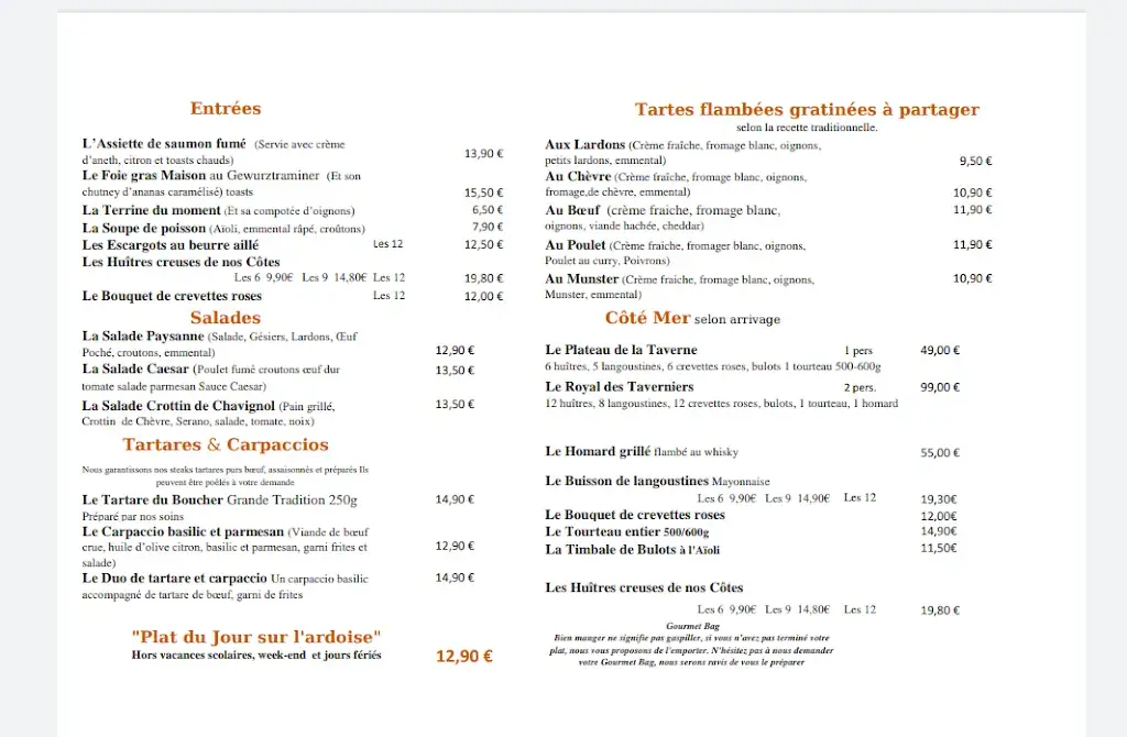 Menu_La Taverne - Saint Nazaire_Saint-Nazaire_image_2