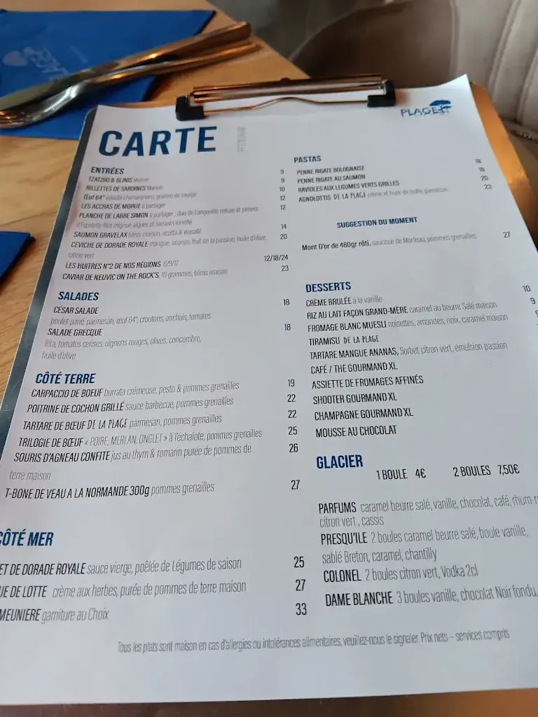Menu_La Plage_Saint-Nazaire_image_2
