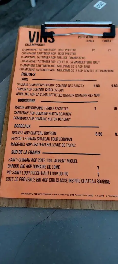 Menu_La Plage_Saint-Nazaire_image_3