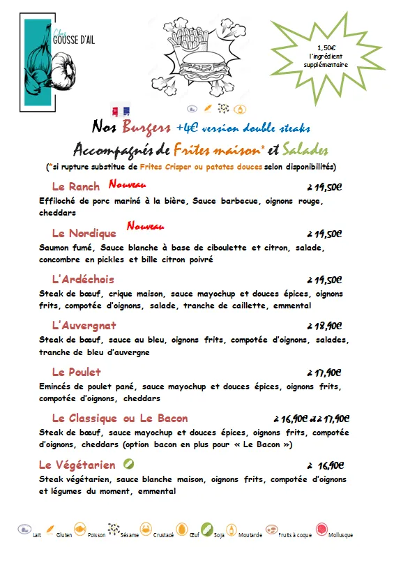 Menu_CHEZ GOUSSE D'AIL_Rochemaure_image_1