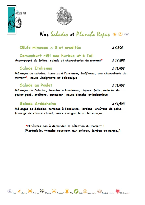 Menu_CHEZ GOUSSE D'AIL_Rochemaure_image_4