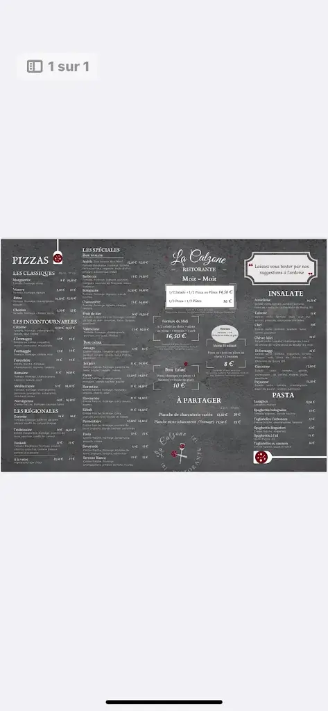 Menu_Pizzeria LA CALZONE_Saint-Orens-de-Gameville_image_1