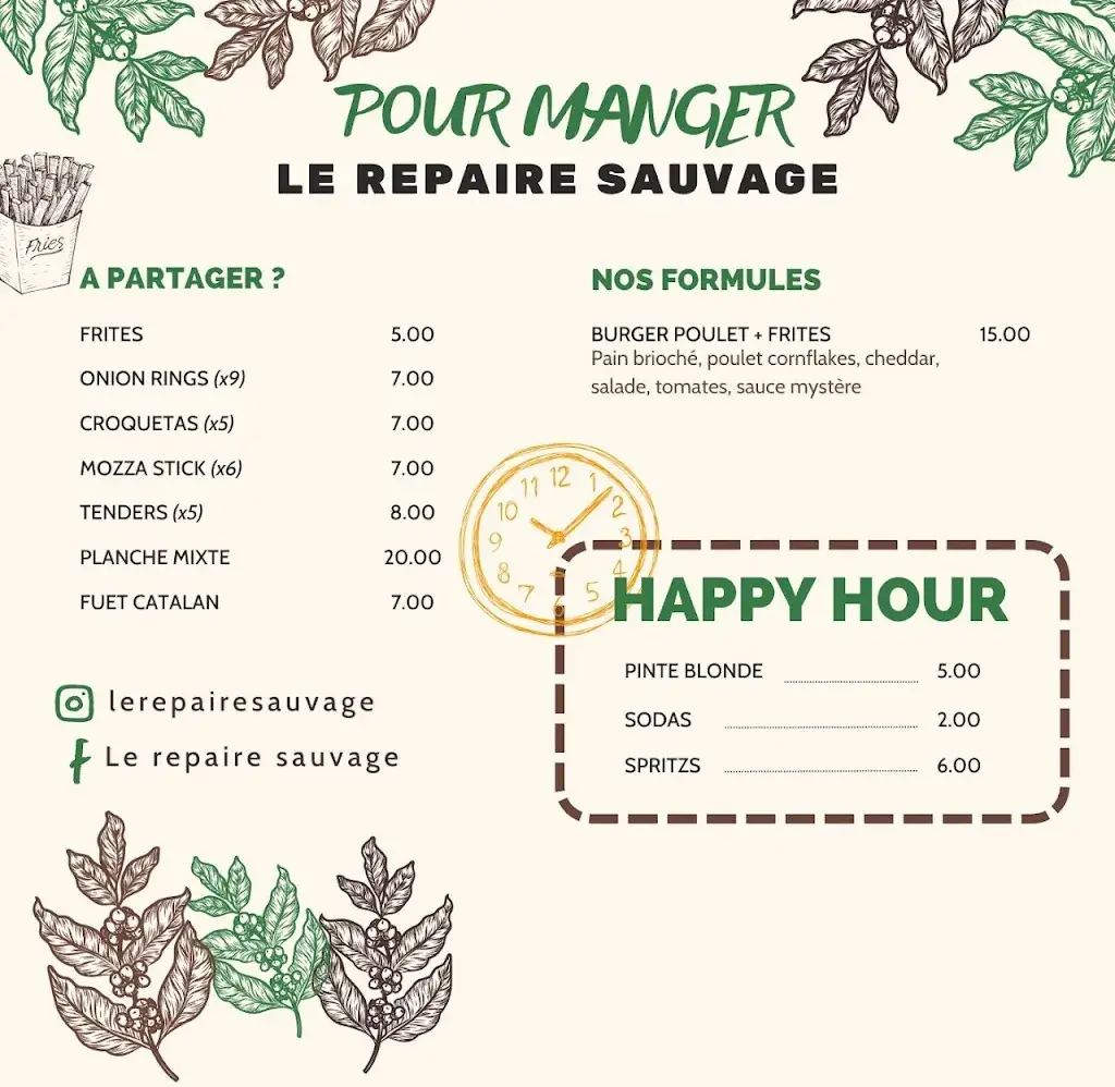 Menu_Le Repaire Sauvage_Saint-Orens-de-Gameville_imagen_2