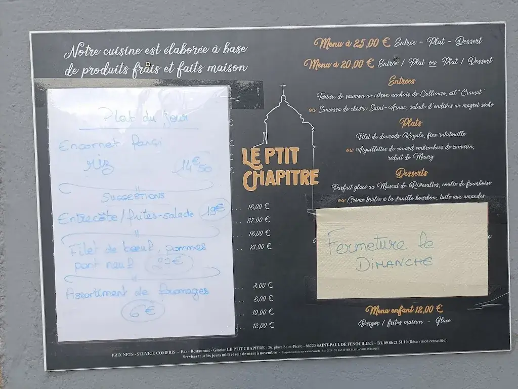 Menü_Le Ptit Chapitre_Saint-Paul-de-Fenouillet_Bild_2