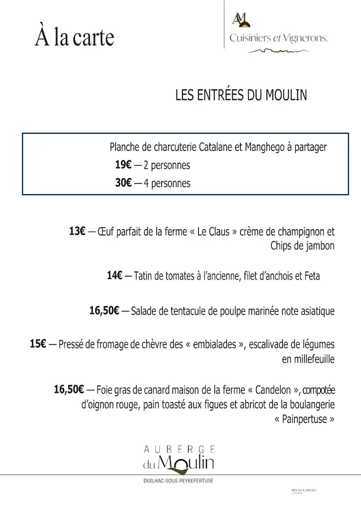 Menu_Auberge du Moulin_Duilhac-sous-Peyrepertuse_image_1