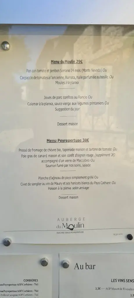 Menu_Auberge du Moulin_Duilhac-sous-Peyrepertuse_image_4