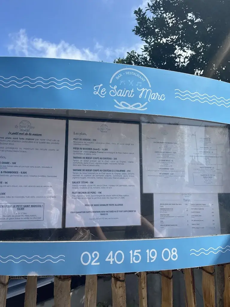 Menu_Le Saint Marc_Saint-Nazaire_image_1