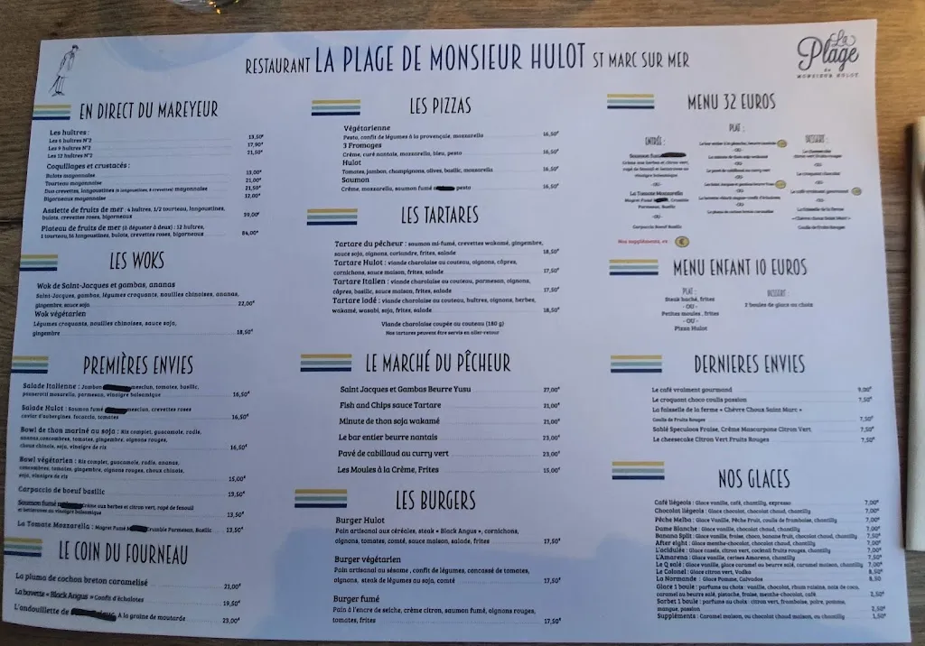Menu_Restaurant de la Plage de Monsieur Hulot_Saint-Nazaire_image_4