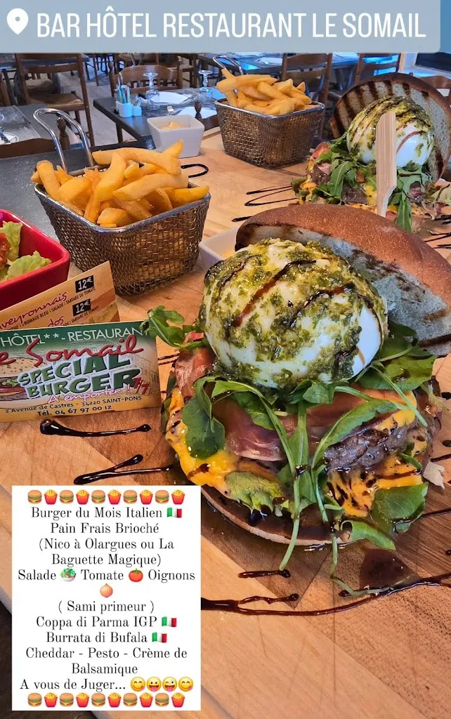 Menu_Hotel restaurant le somail_Saint-Pons-de-Thomières_imagen_1