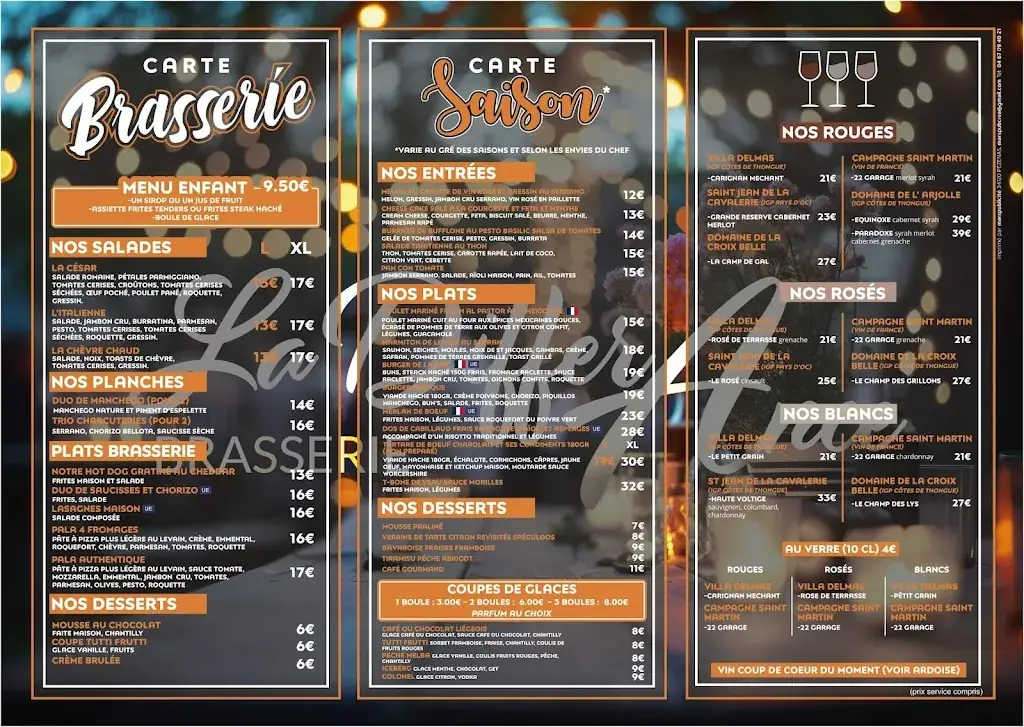 Menu_Brasserie La DifferAnce_Saint-Thibéry_image_1
