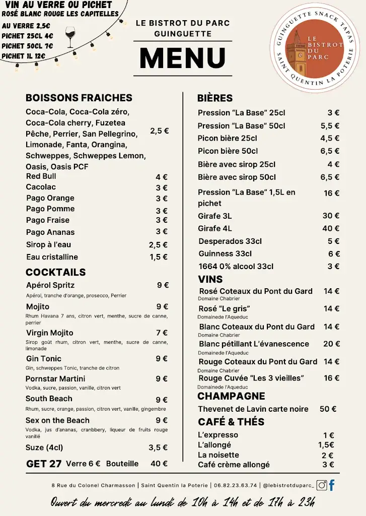 Menu_Le Bistrot du Parc_Saint-Quentin-la-Poterie_image_1