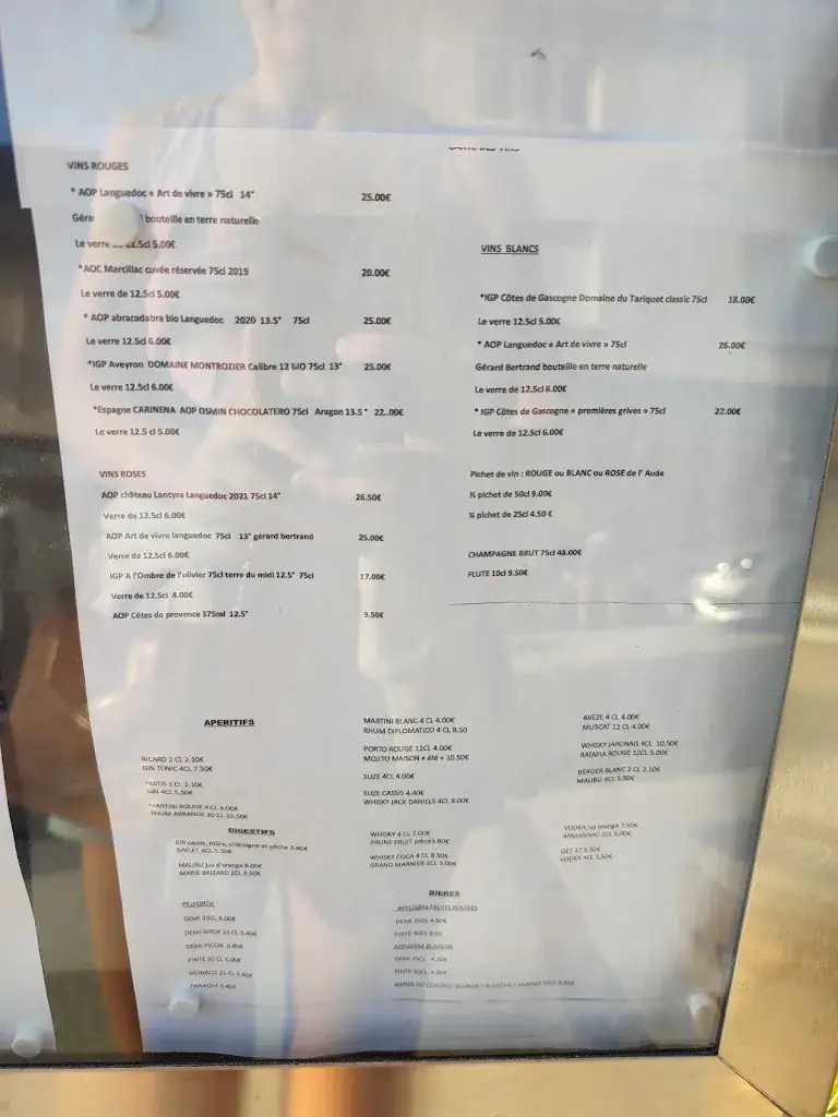 Menu_Bar et Restaurant L'EXCEPCION_Salles-Curan_immagine_2