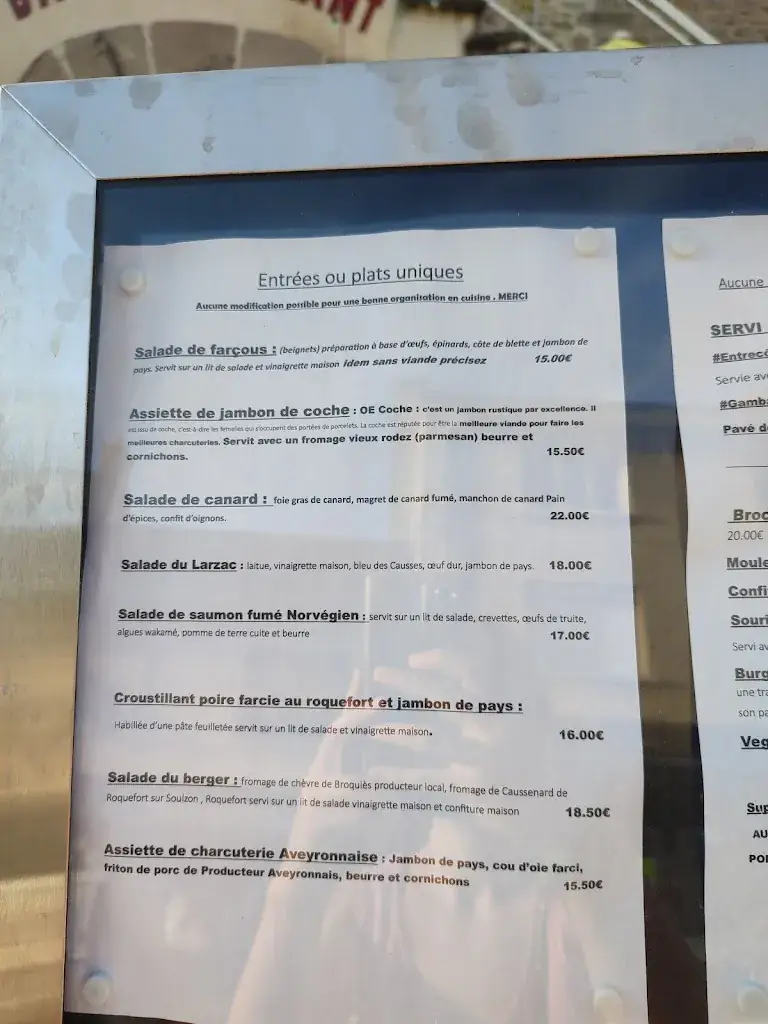 Menu_Bar et Restaurant L'EXCEPCION_Salles-Curan_immagine_3