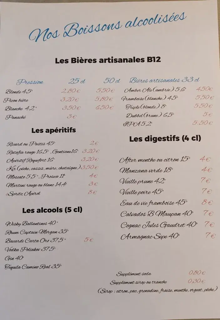 Menu_Restaurant / bar AL TOUPI_Salles-Curan_immagine_1