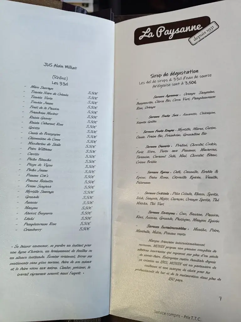 Menu_La Paysanne de Salies-du-Salat_Salies-du-Salat_image_1