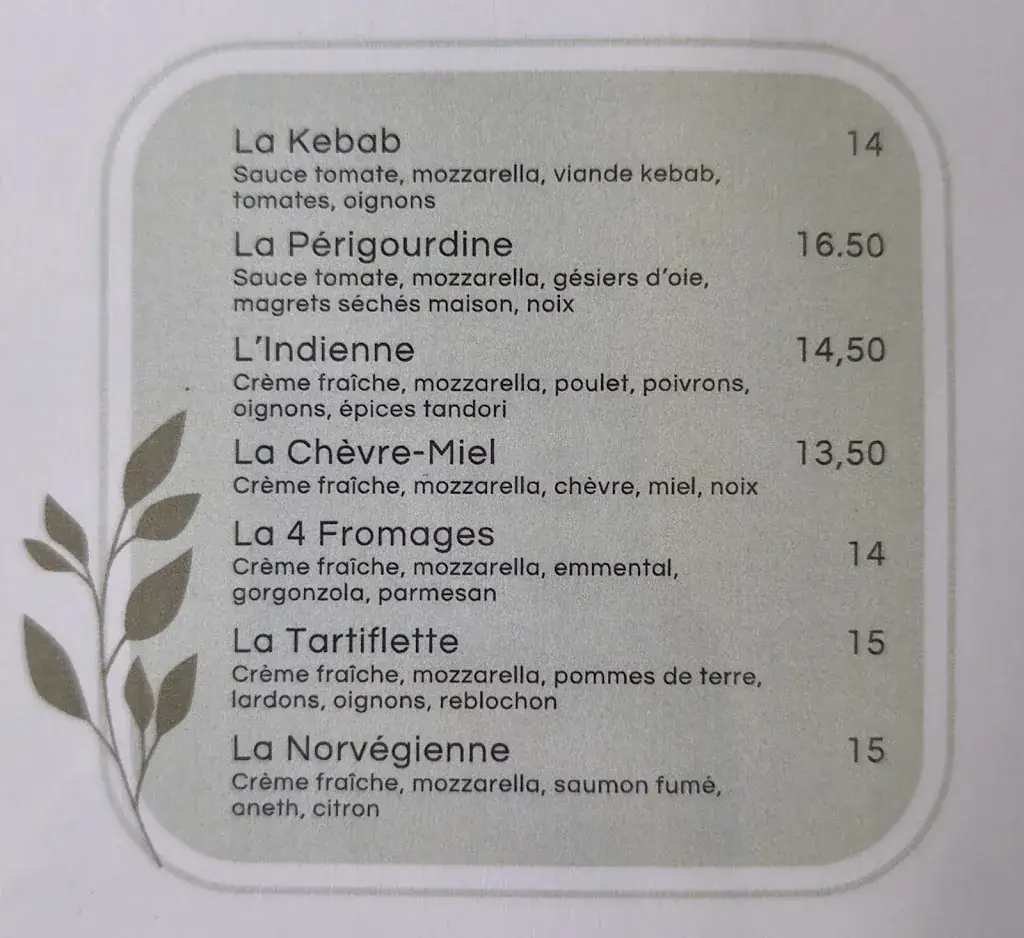 Menu_Restaurant L'Artémise_Salviac_immagine_1