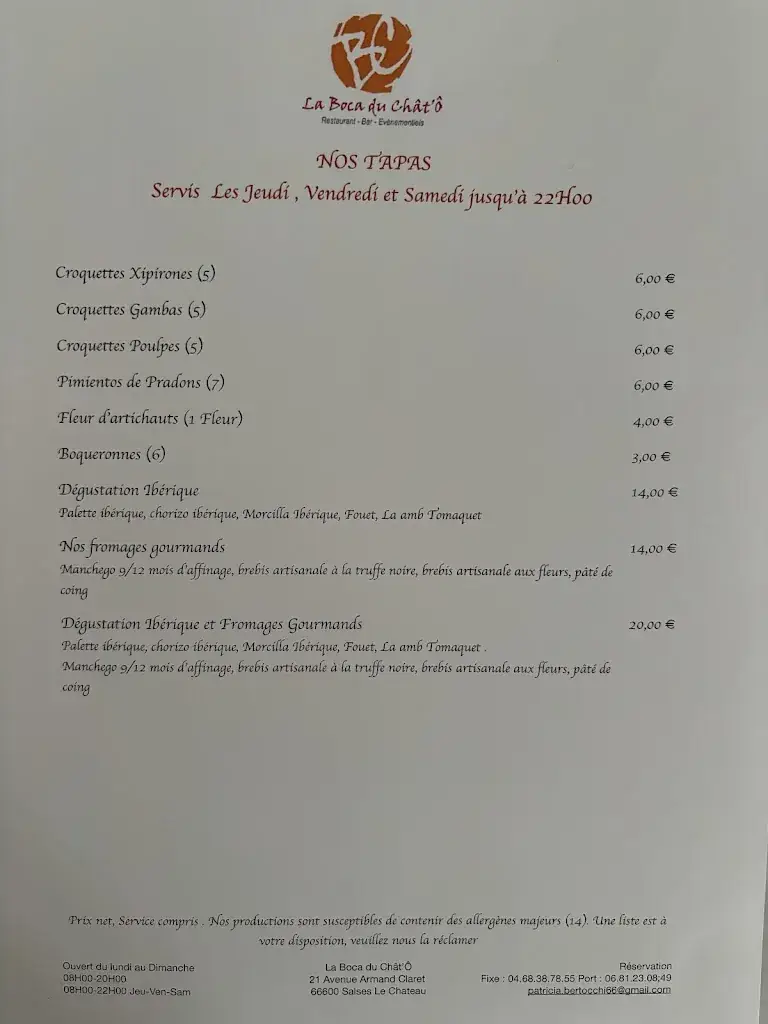Menu_La Boca du Chat'Ô_Salses-le-Château_image_2