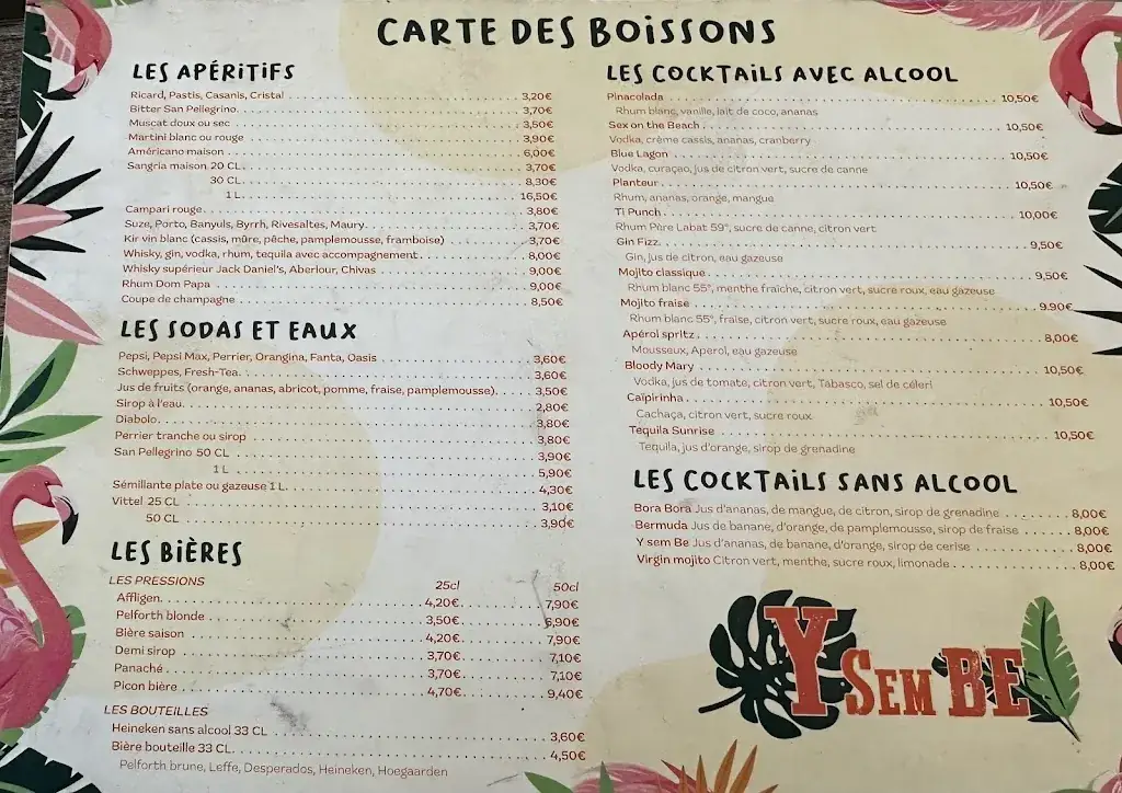 Menu_Y Sem Be_Sainte-Marie-la-Mer_immagine_3