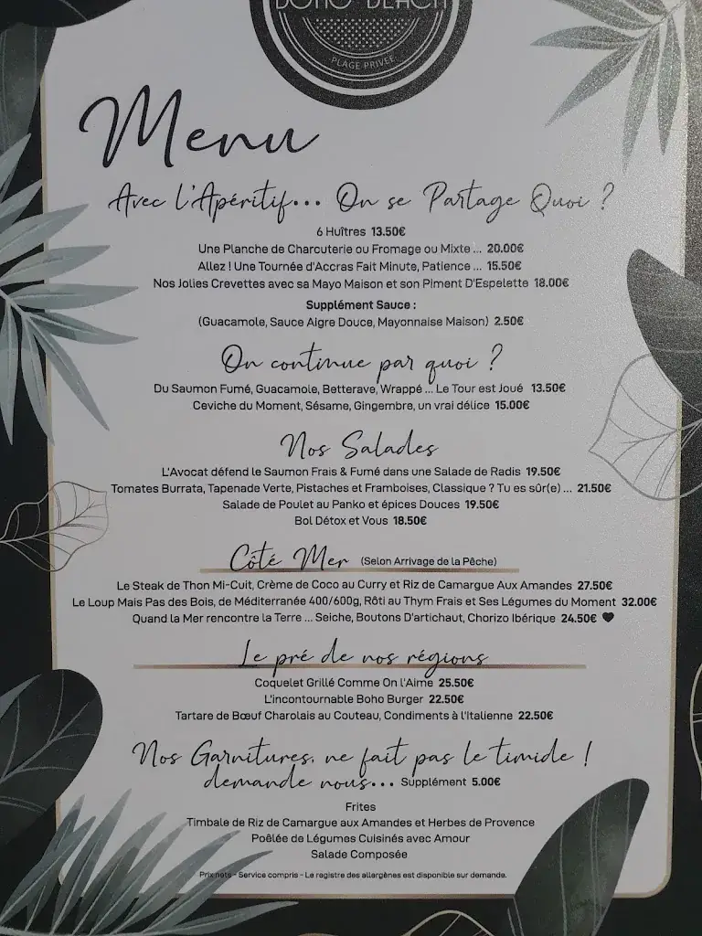 Menü_Boho Beach en Camargue_Saintes-Maries-de-la-Mer_Bild_2