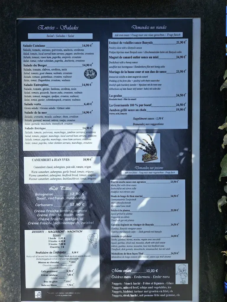 Menü_L Entrepotes_Sainte-Marie-la-Mer_Bild_2