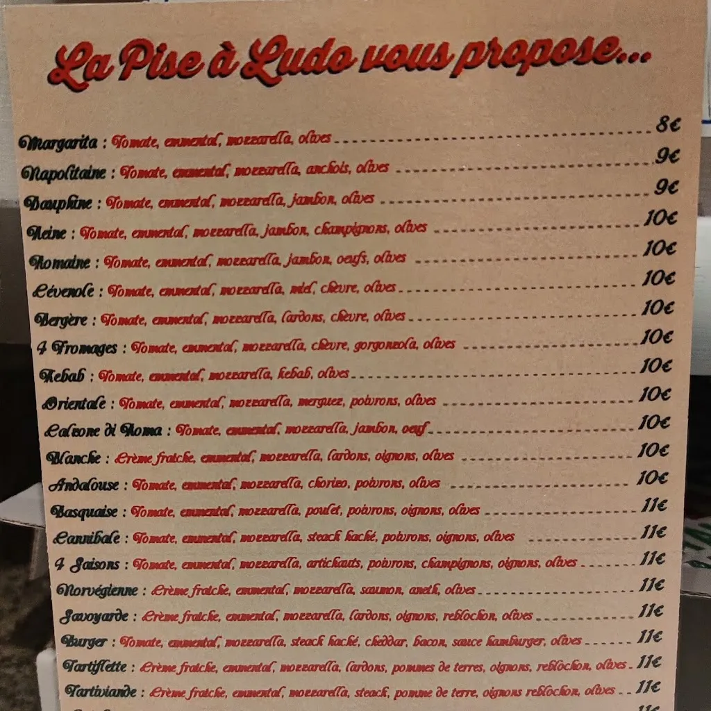 Menu_La Pise à Ludo_Saussan_image_2