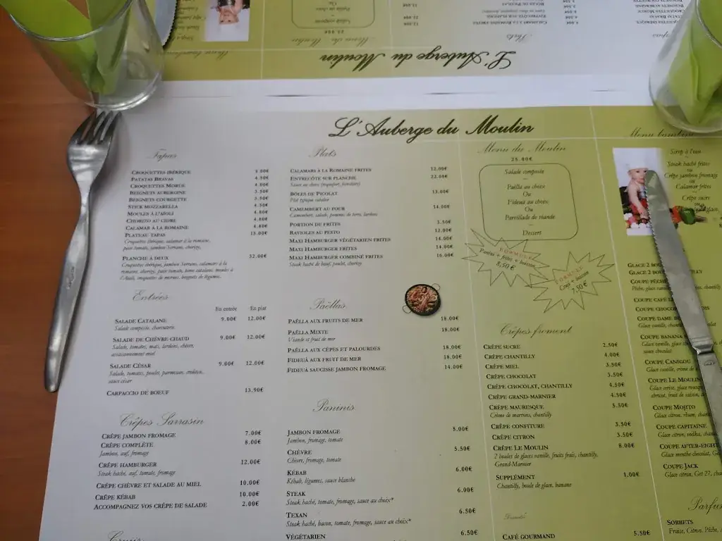 Menu_Epi du Moulin l'auberge du moulin_Saint-Laurent-de-Cerdans_image_1