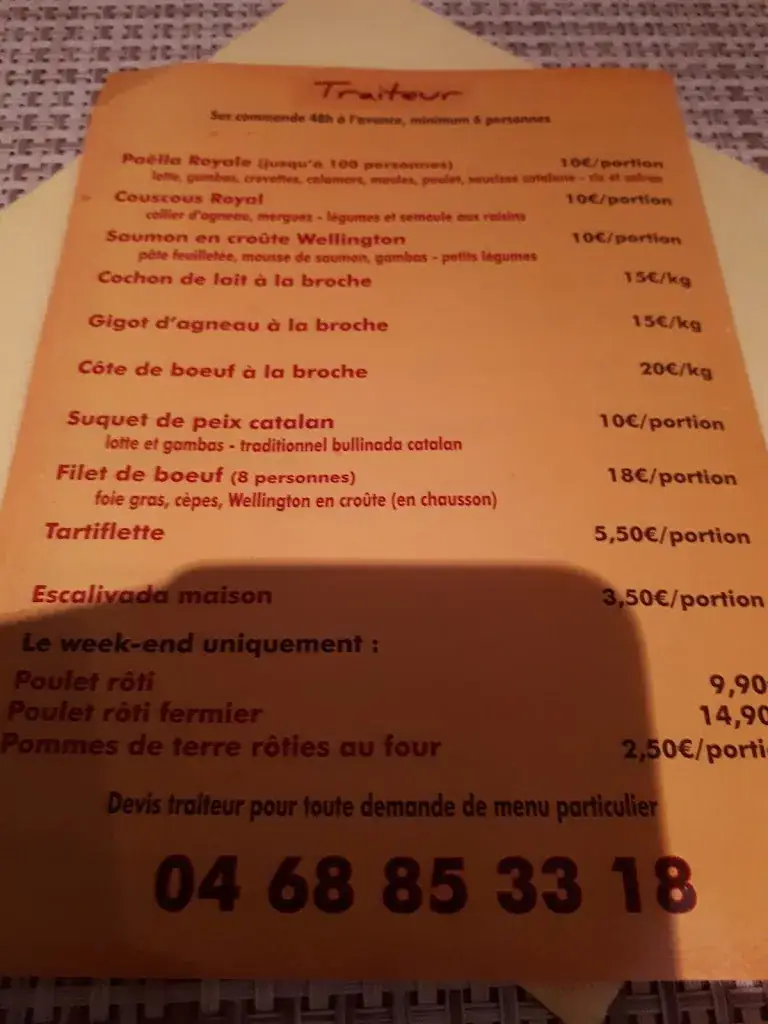 Menu_El Bodegon Catalan_Saint-Jean-Pla-de-Corts_image_3