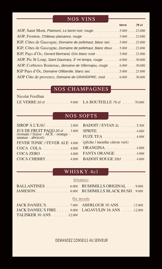 Menu_Brennan's Snug_Seilh_image_2