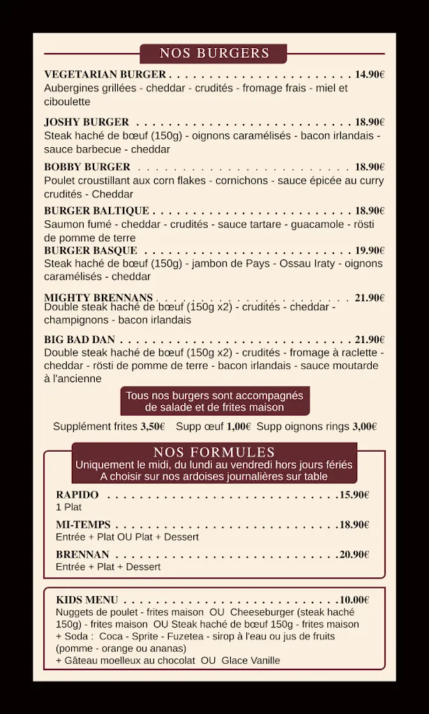 Menu_Brennan's Snug_Seilh_image_3