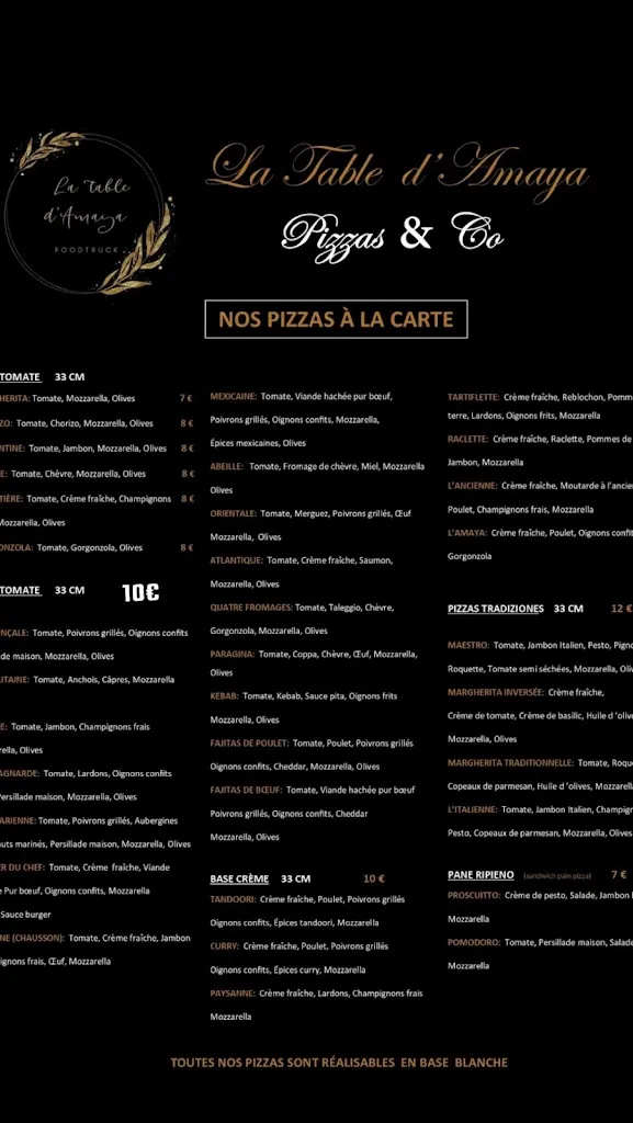 Menu_La Table D’Amaya_Sauvian_image_2