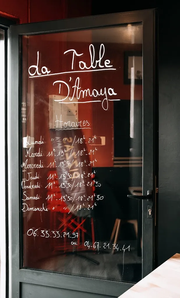 Menu_La Table D’Amaya_Sauvian_image_3