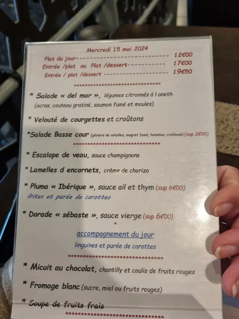 Menu_Restaurant Les dunes_Castres_image_1