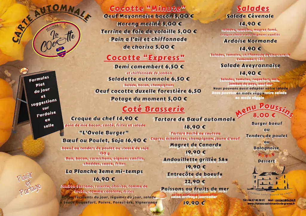 Menu_La Cocotte_Servian_image_1