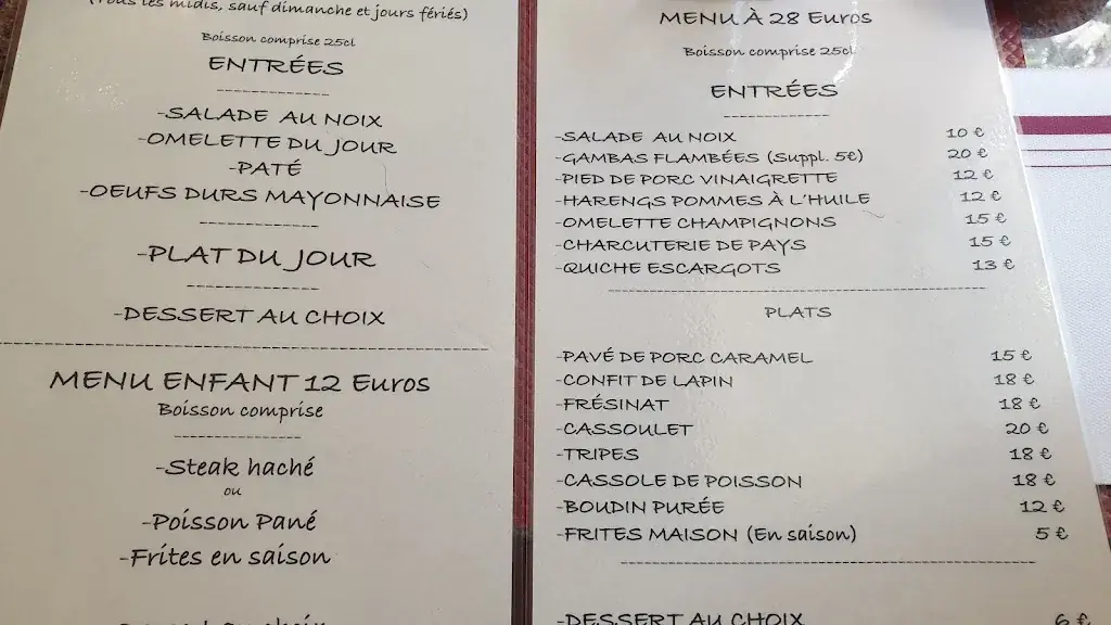 Menu_Pub Saint Martin_Sorèze_image_1
