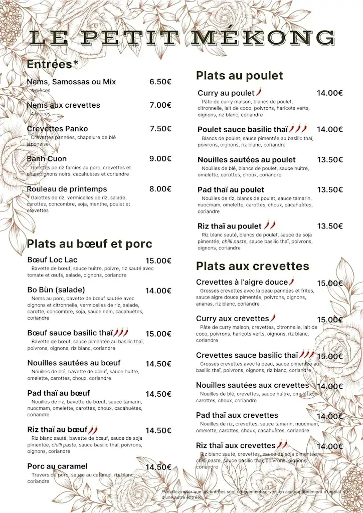 Menu_Le Petit Mekong_Sorèze_image_2