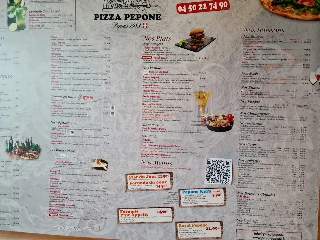 Menü_La Bella Romana_Meythet_Bild_2