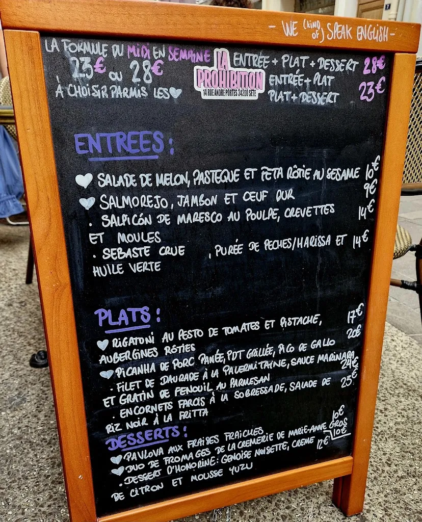 Menu_La Prohibition_Sète_image_1