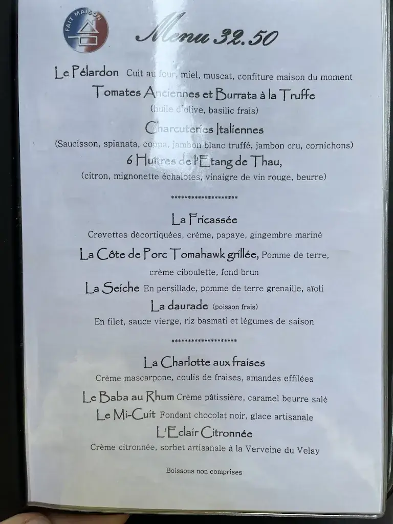 Menu_La Table de Laura_Sète_image_1