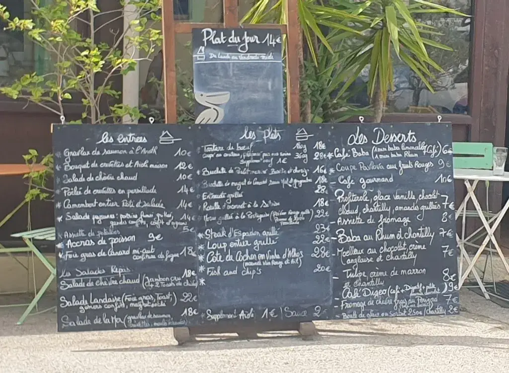 Menu_Le Pub 