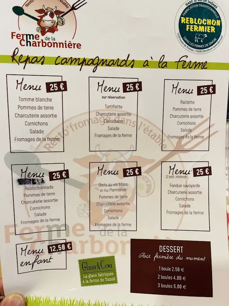 Menu_La ferme de la Charbonnière_Menthon-Saint-Bernard_image_2