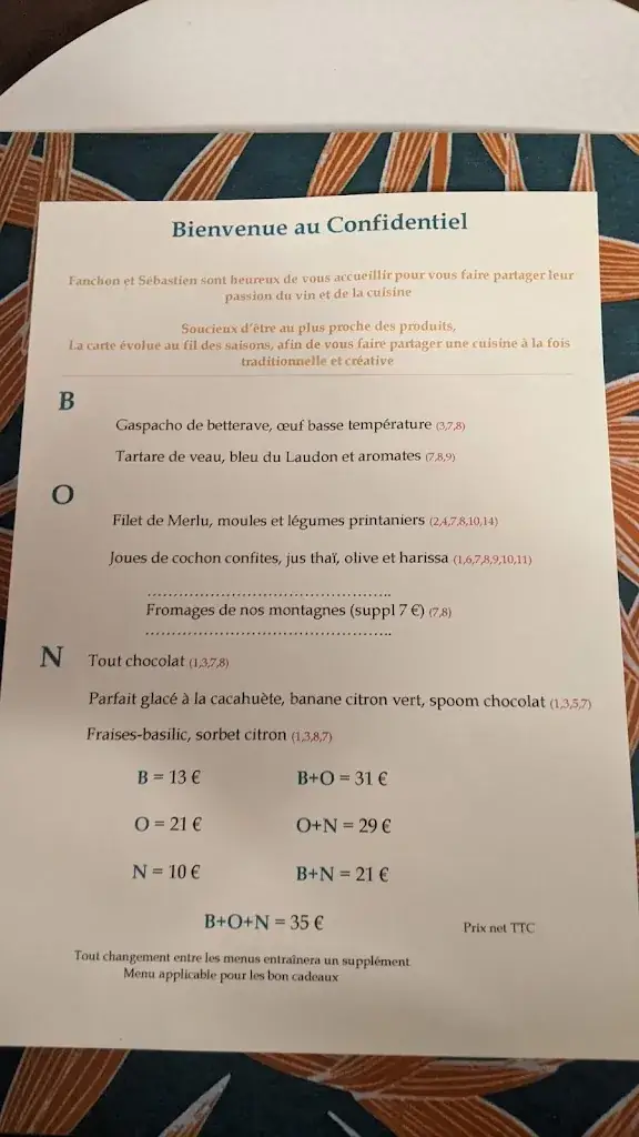 Menu_Le Confidentiel_Menthon-Saint-Bernard_image_1