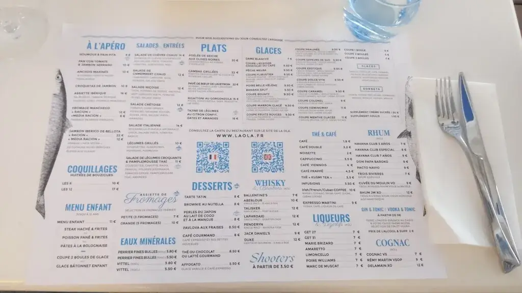 Menu_La Ola (accès N°17)_Sète_image_4